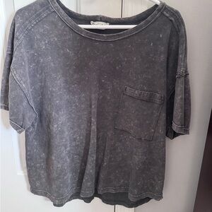 Charcoal Acid Wash Women's Tee
